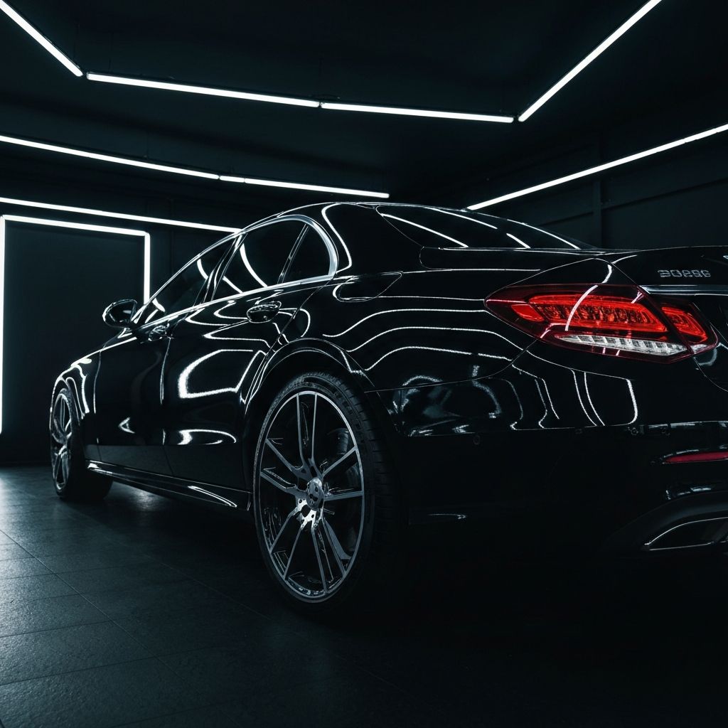 TintLine professional auto detailing studio interior in Tbilisi Georgia