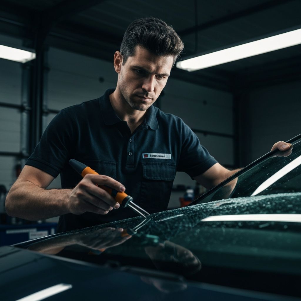 Automotive glass repair and replacement in Tbilisi - TintLine windshield chip and crack repair